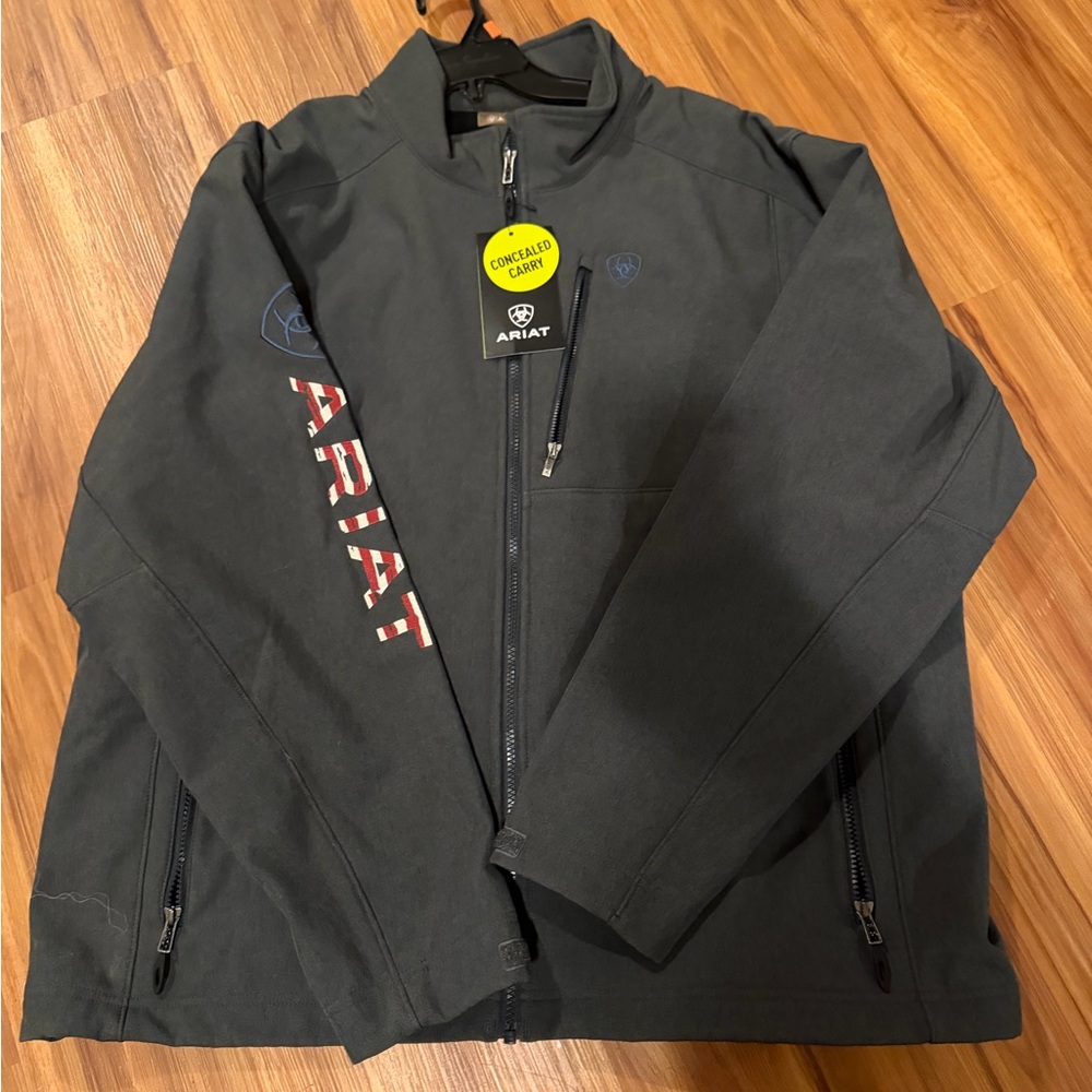 Ariat Men's Charcoal softshell concealed carry Jacket